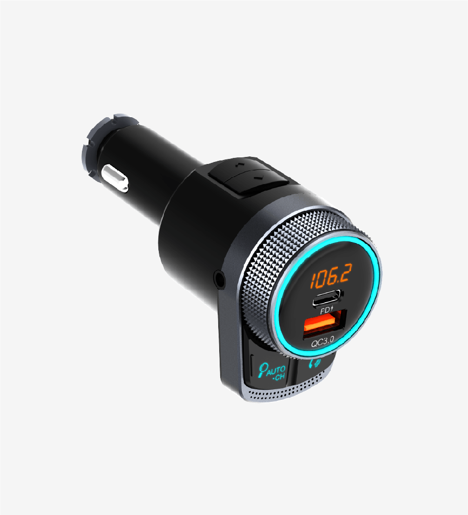 GR7 Premium 38W PD Şarj Çıkışlı LCD Ekranlı FM Transmitter