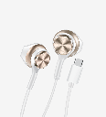 H75 EarPhone Yüksek Bas Mikrofonlu Tip-C Kulak İçi Kablolu Kulaklık